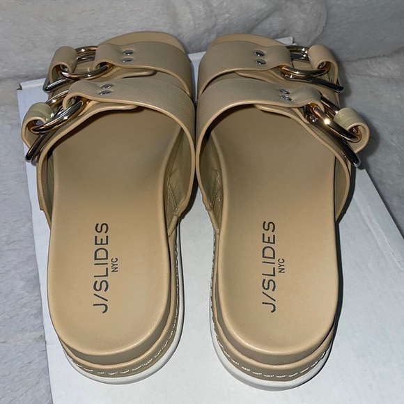 NWT J/SLIDES BAHA Sand Leather Sandal - Picture 10 of 15